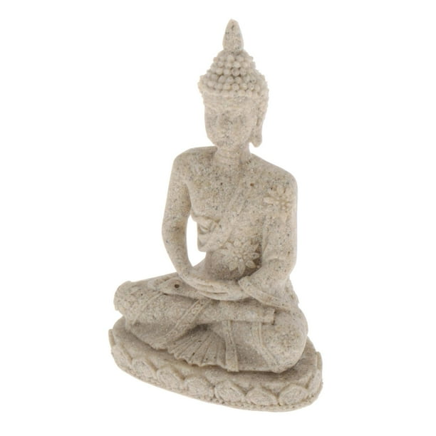Idol Collections Japanese Buddha Sitting On Six-Ornament Brass Statue Sand Color Idol Collections Japanese Buddha Sitting On Six-Ornament Brass Statue Sand Color